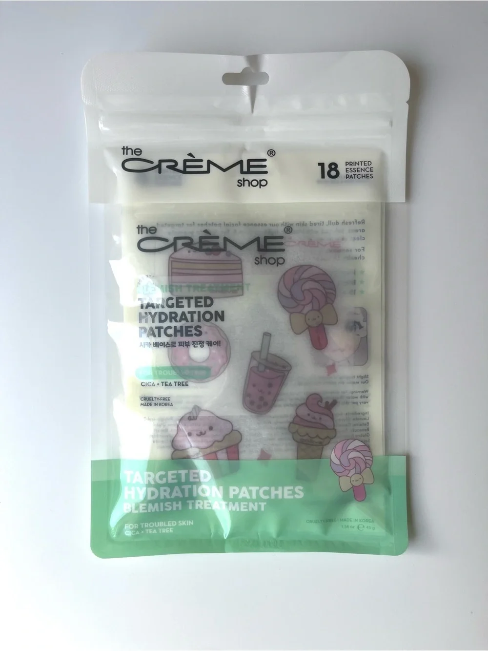 The Creme Shop Korean Skincare, Targeted Hydration Patches, 18 Pack